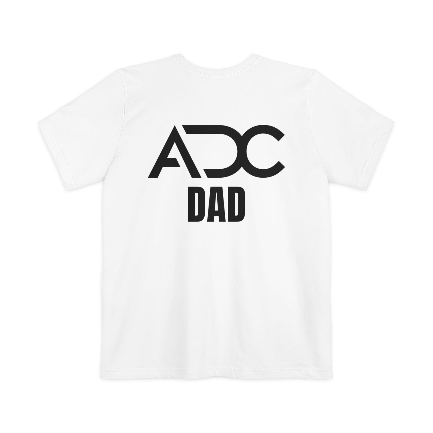 Adage Dance Center: Bella+Canvas Dance Dad Unisex Pocket T-shirt (Front Logo, Back Logo)