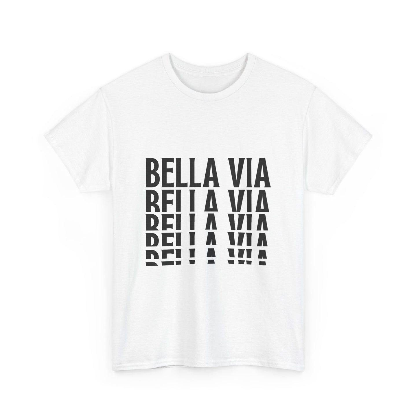 BellaVia - Unisex Cotton Tee (Front Descending Logo)