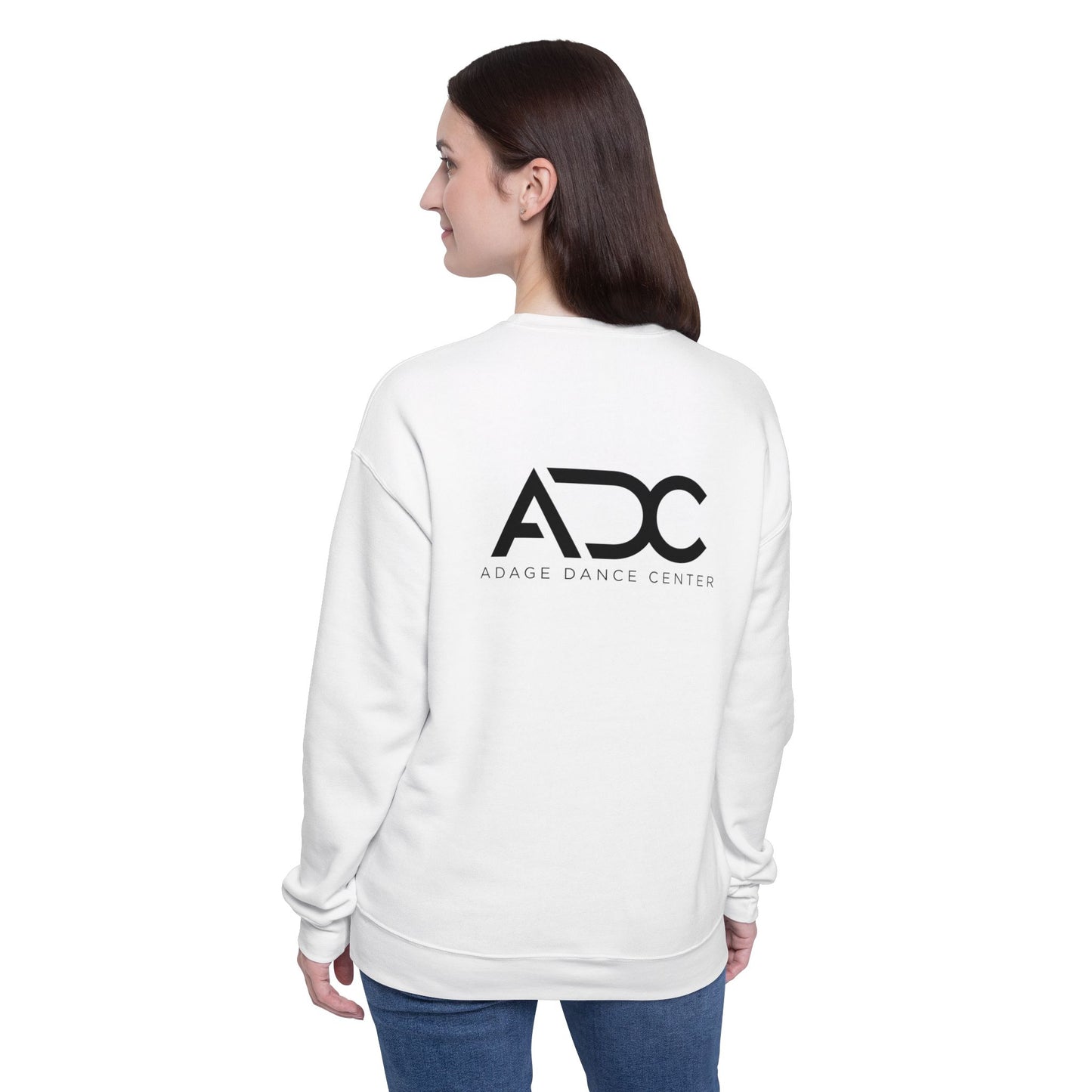 Adage Dance Center: Unisex Bella+Canvas Crewneck Sweatshirt (Front Chest, Back Logo)