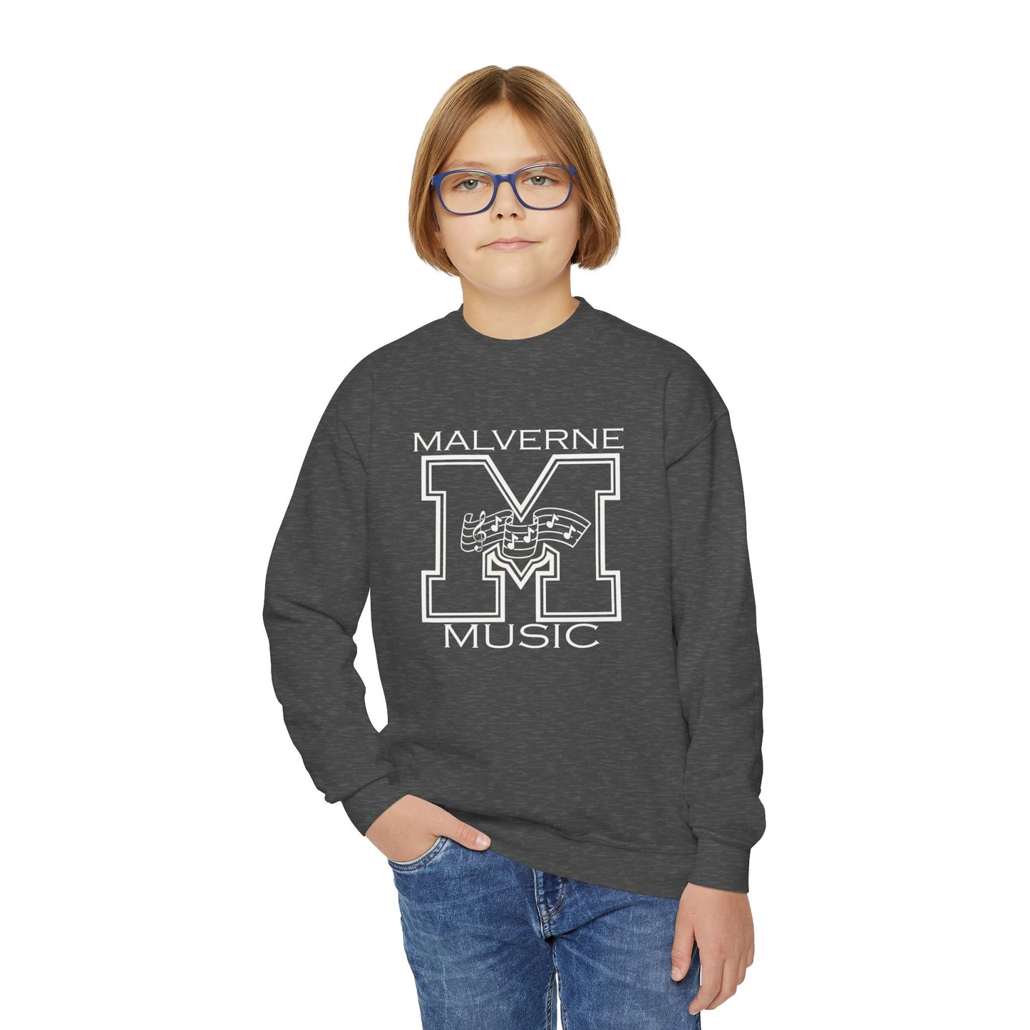 Malverne Music - Youth Crewneck