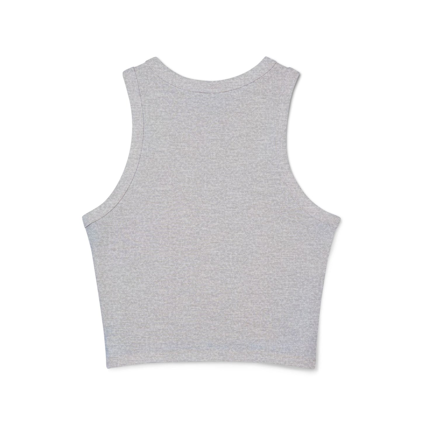 One Degree Hotter Micro Rib Racer Tank Top — "That doesn’t align with my archetype" Minimal Graphic Crop Tank