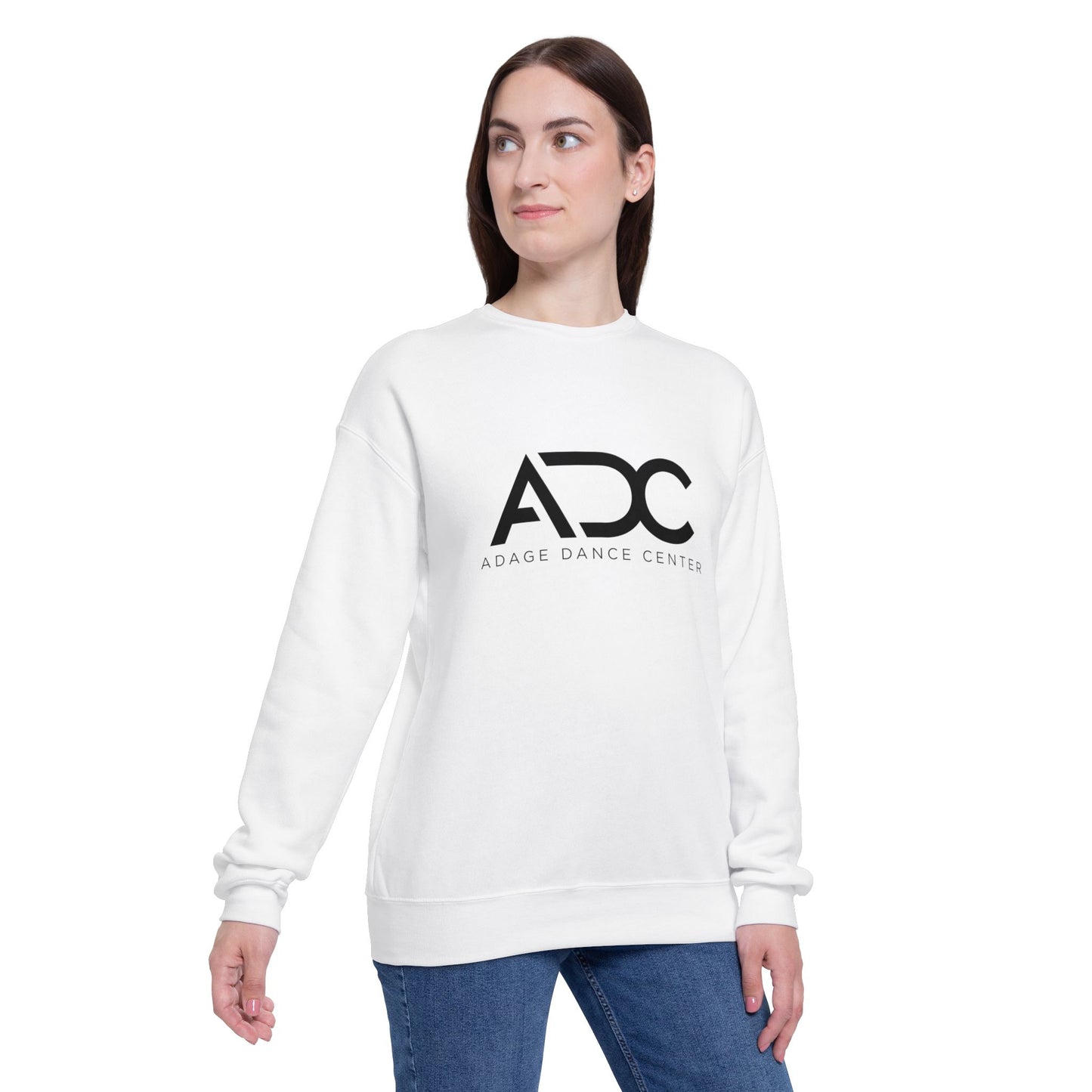 Adage Dance Center: Unisex Bella+Canvas Crewneck Sweatshirt (Front Logo)