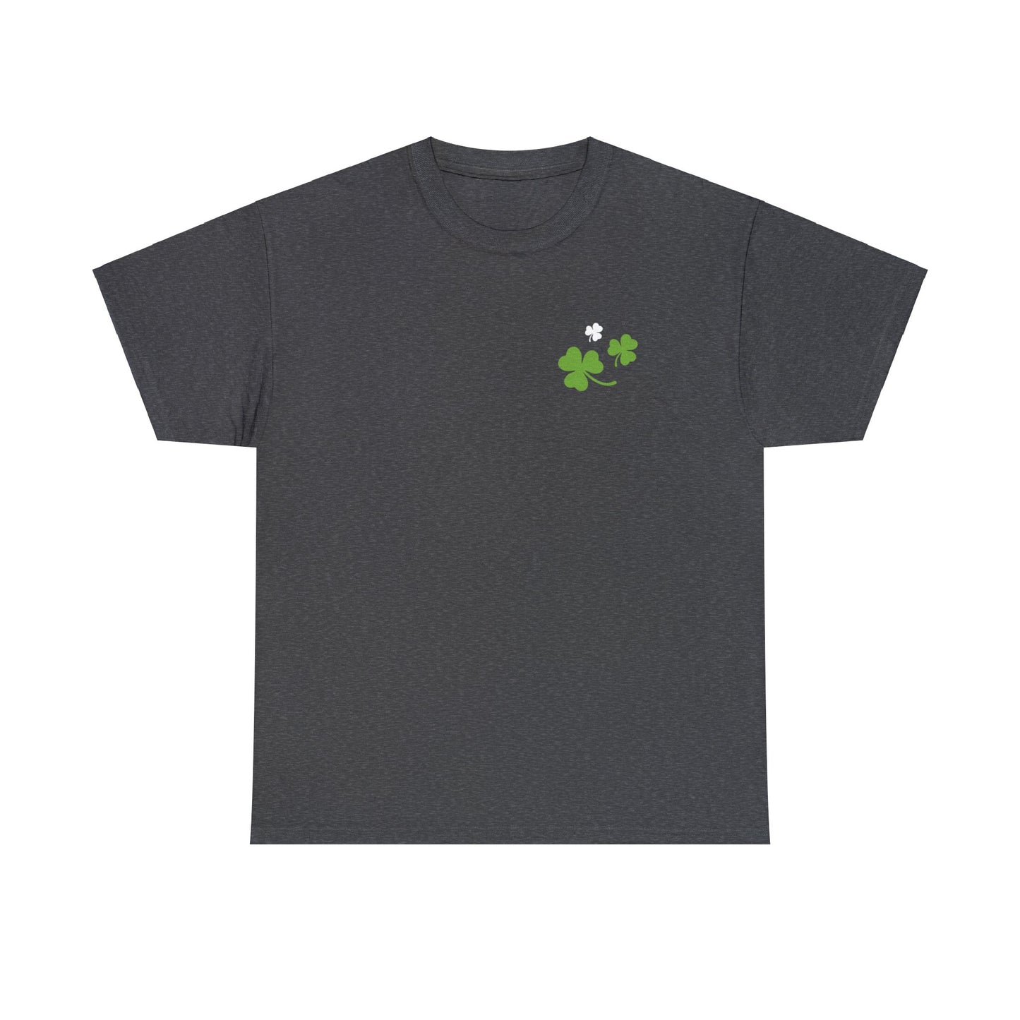 St. Patrick's Day - Unisex Cotton Tee - Front Logo, Back Design