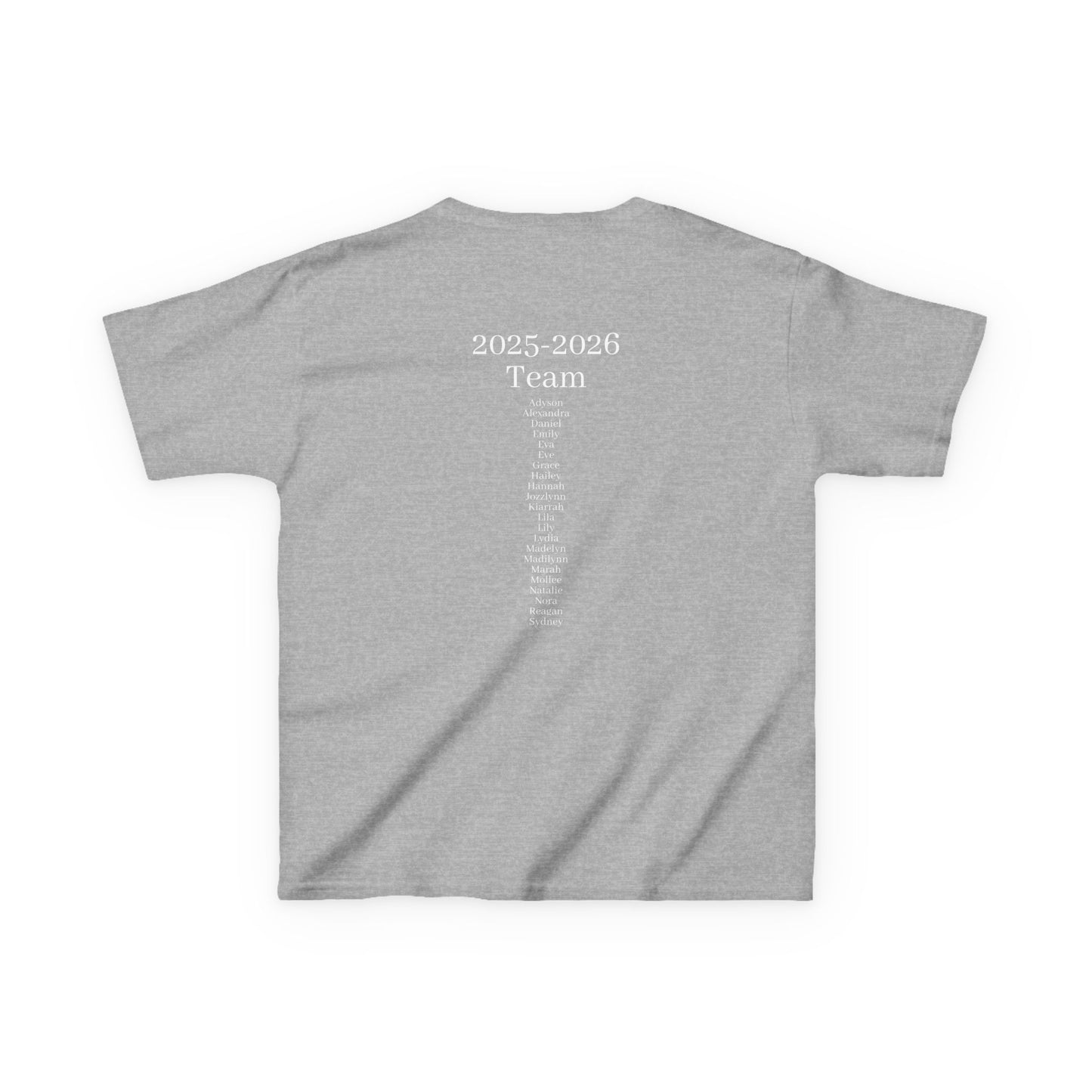 Dream Team Dance Company - Youth Cotton Tee | 2025-2026 Team Roster