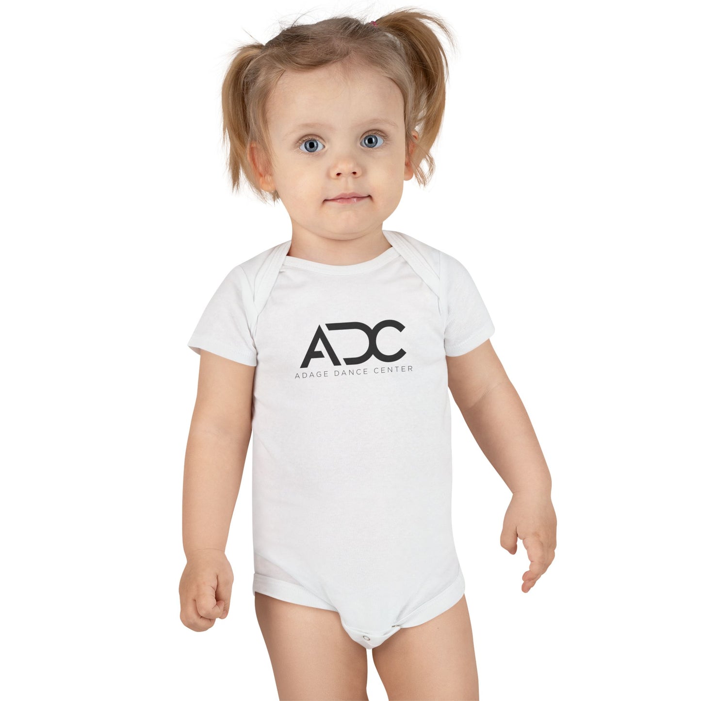 Adage Dance Center: Baby Onesie for Newborns (Front Logo)