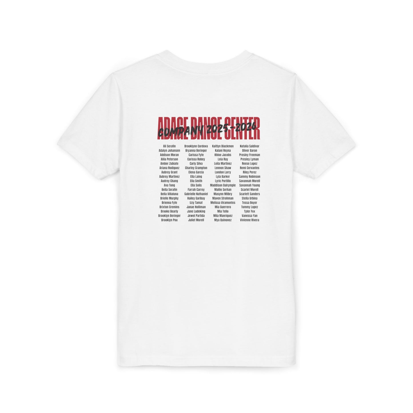 Adage Dance Center - Company 2025–2026 Team - Youth Bella + Canvas Tee