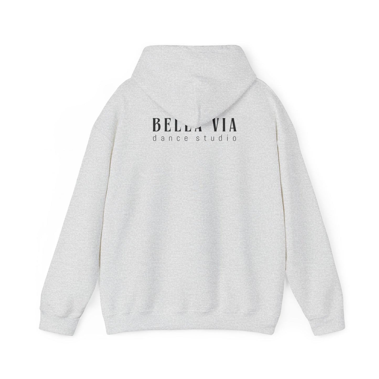 BellaVia - Unisex Hooded Sweatshirt (Front Design, Back Design)