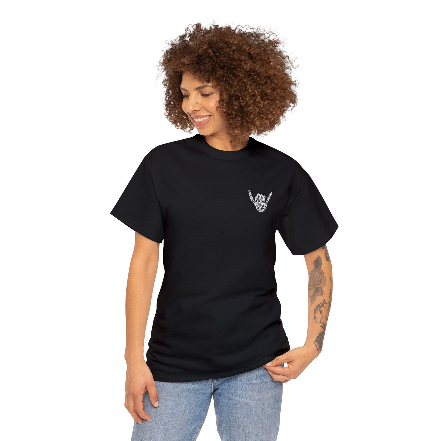 SPOOKY SUMMER - Unisex Cotton Tee - (Front Logo, Back Design)