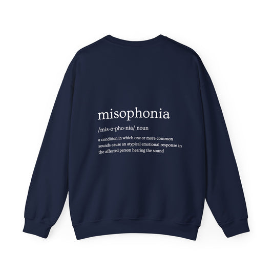 MISOPHONIA - Unisex Crewneck Sweatshirt - (Front Logo, Back Design)