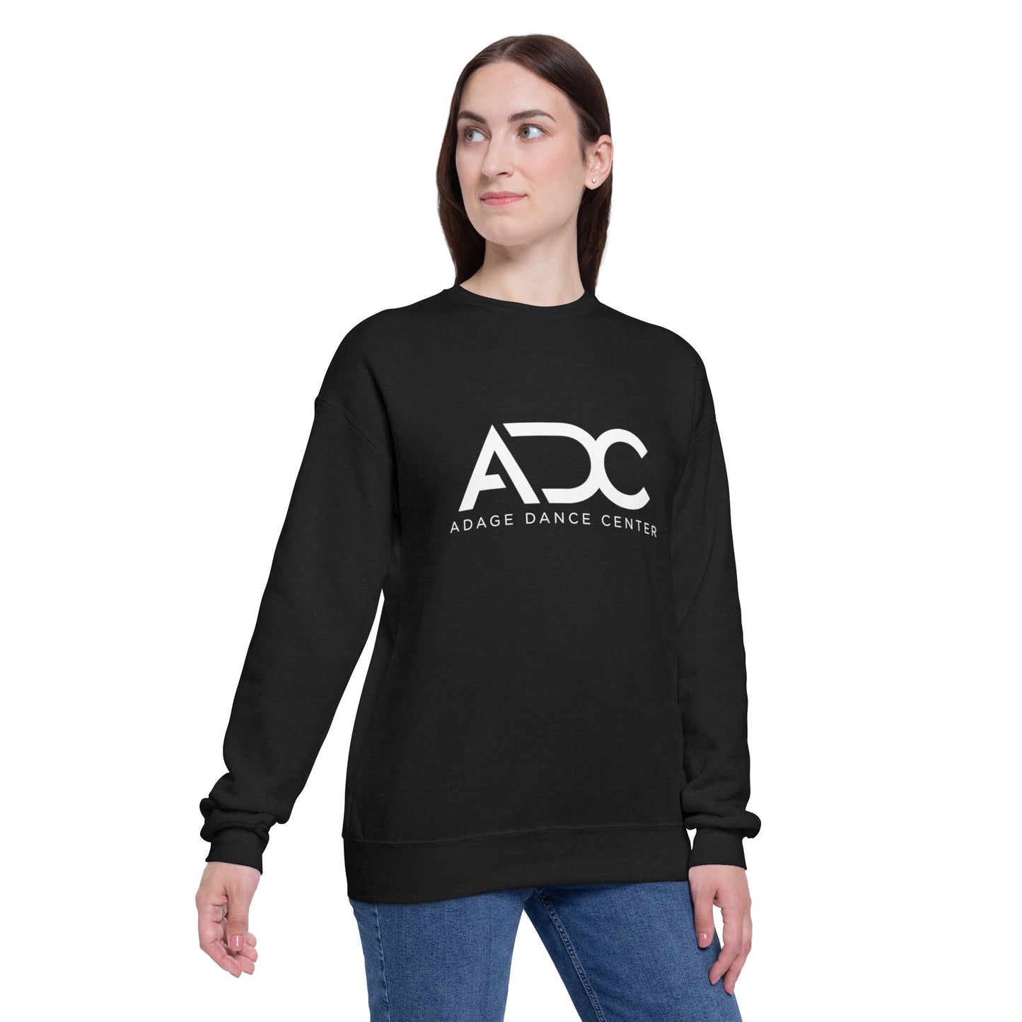 Adage Dance Center: Unisex Bella+Canvas Crewneck Sweatshirt (Front Logo)