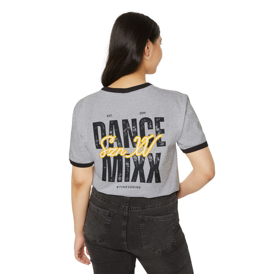 Season XV - Unisex Ringer T-Shirt (Front Logo, Back Image)