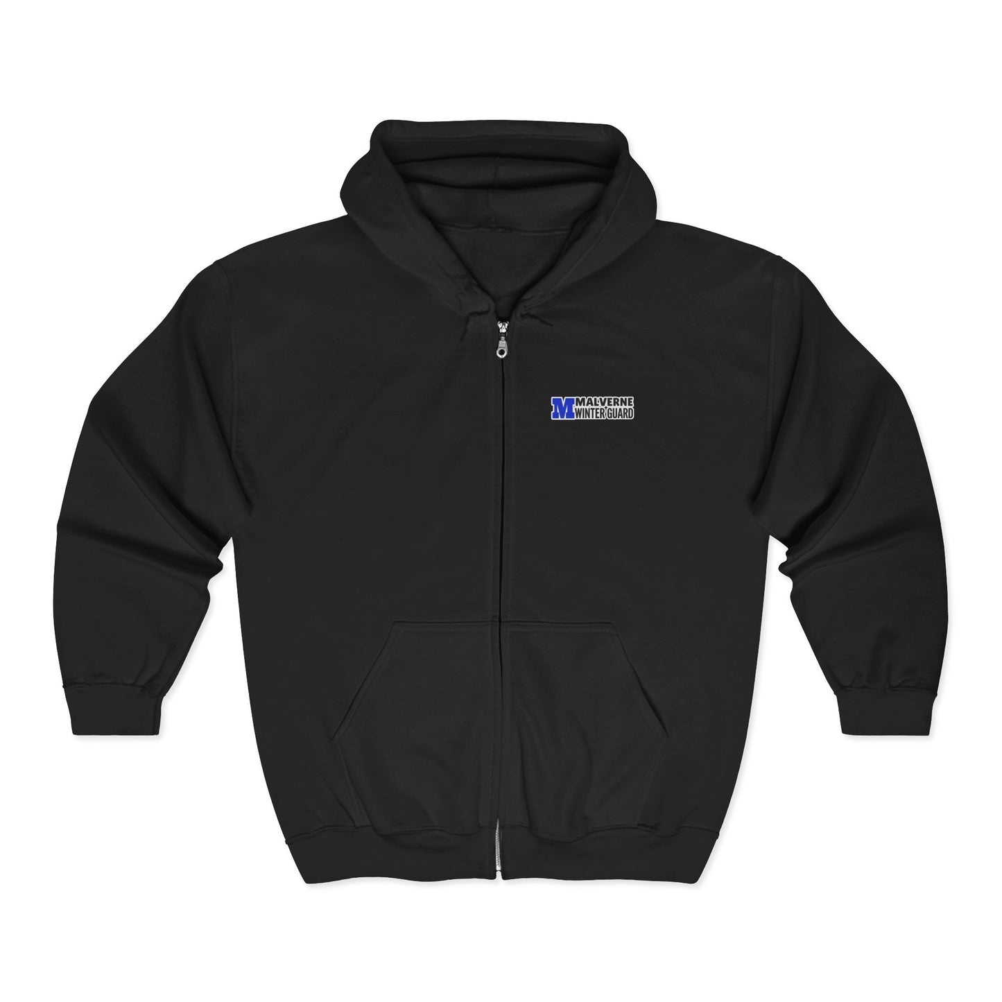 Malverne Winter Guard - CUSTOM Full Zip Hoodie (Read Description Below)