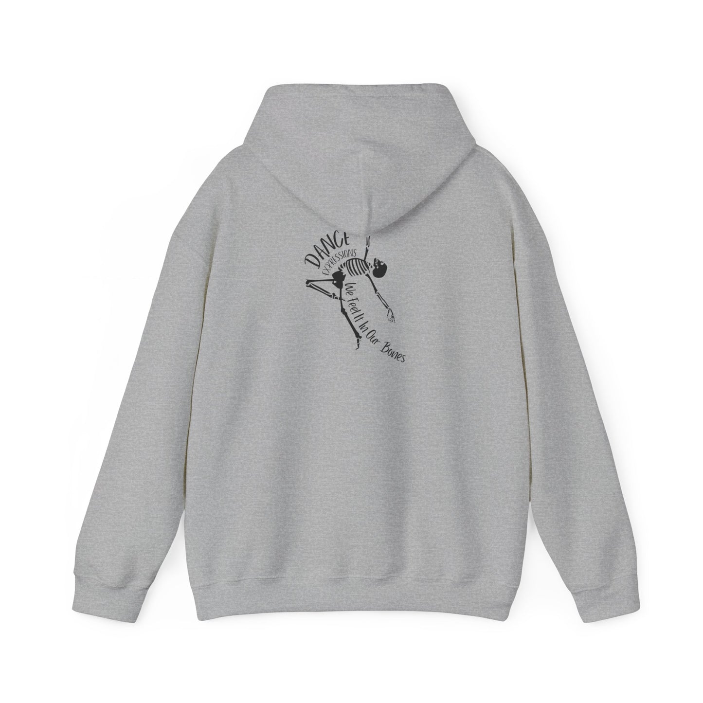 DE - Unisex Hooded Sweatshirt - Front Logo, Back Design