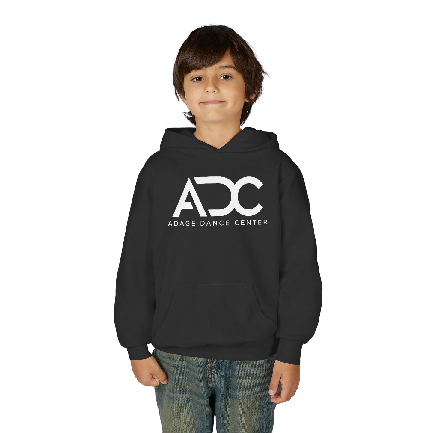 Adage Dance Center: Gildan Youth Hooded Sweatshirt (Front Logo, Back Name)