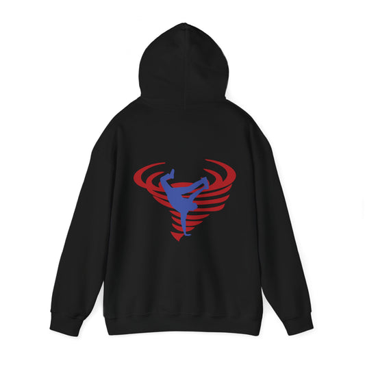 SSD - (RUNS SMALL) Unisex Hooded Sweatshirt - Front Logo, Back Design Male