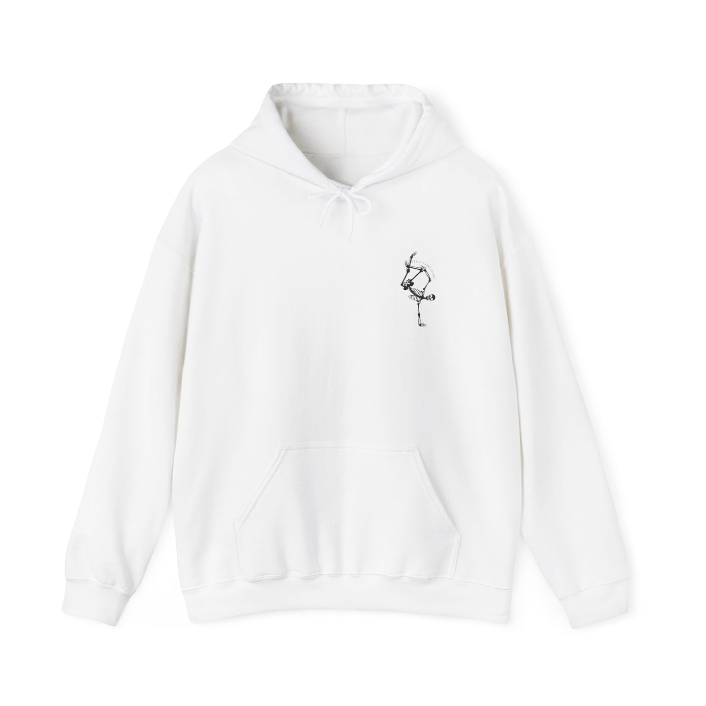 DE - Unisex Hooded Sweatshirt - Front Logo, Back Design