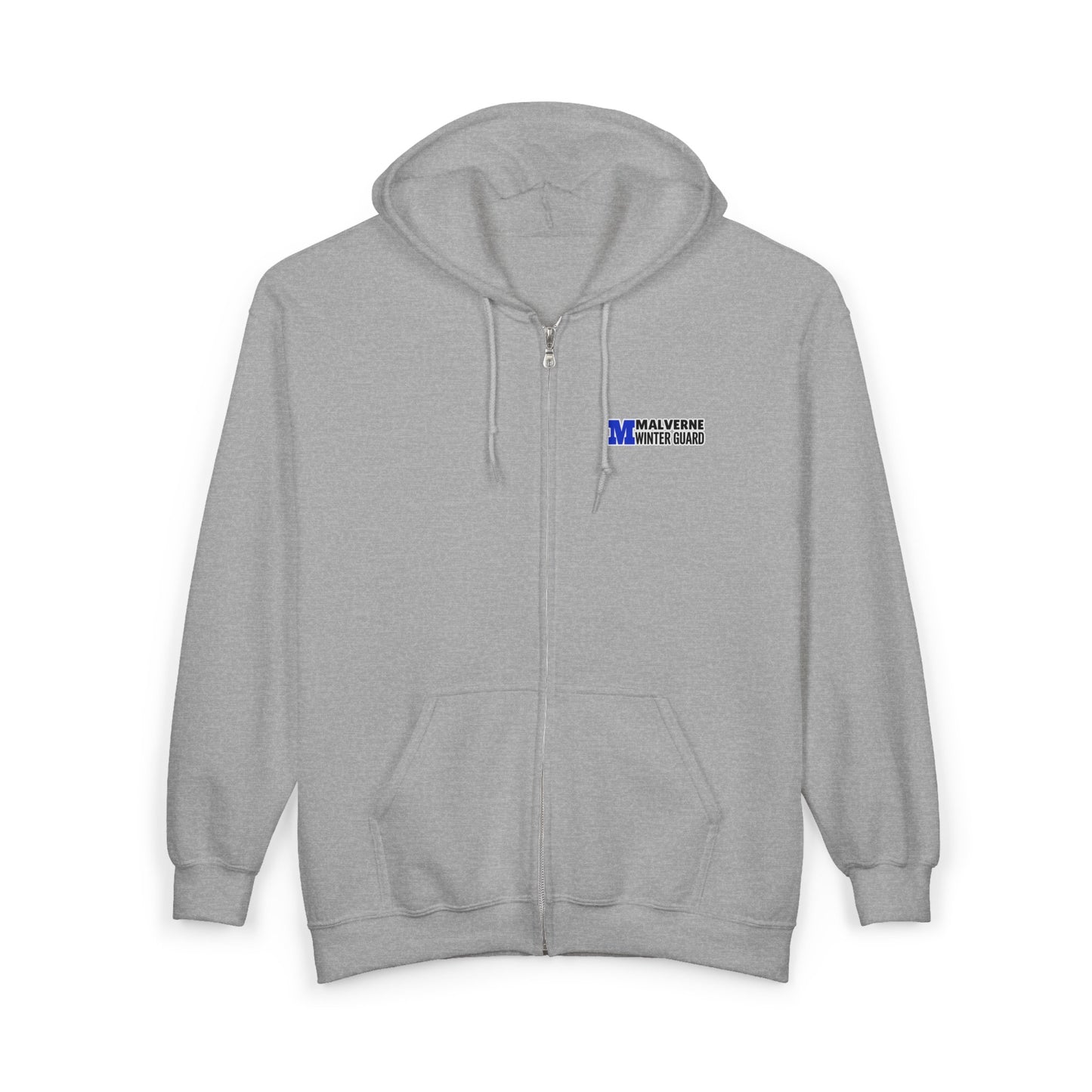 Malverne Winter Guard - CUSTOM Full Zip Hoodie (Read Description Below)