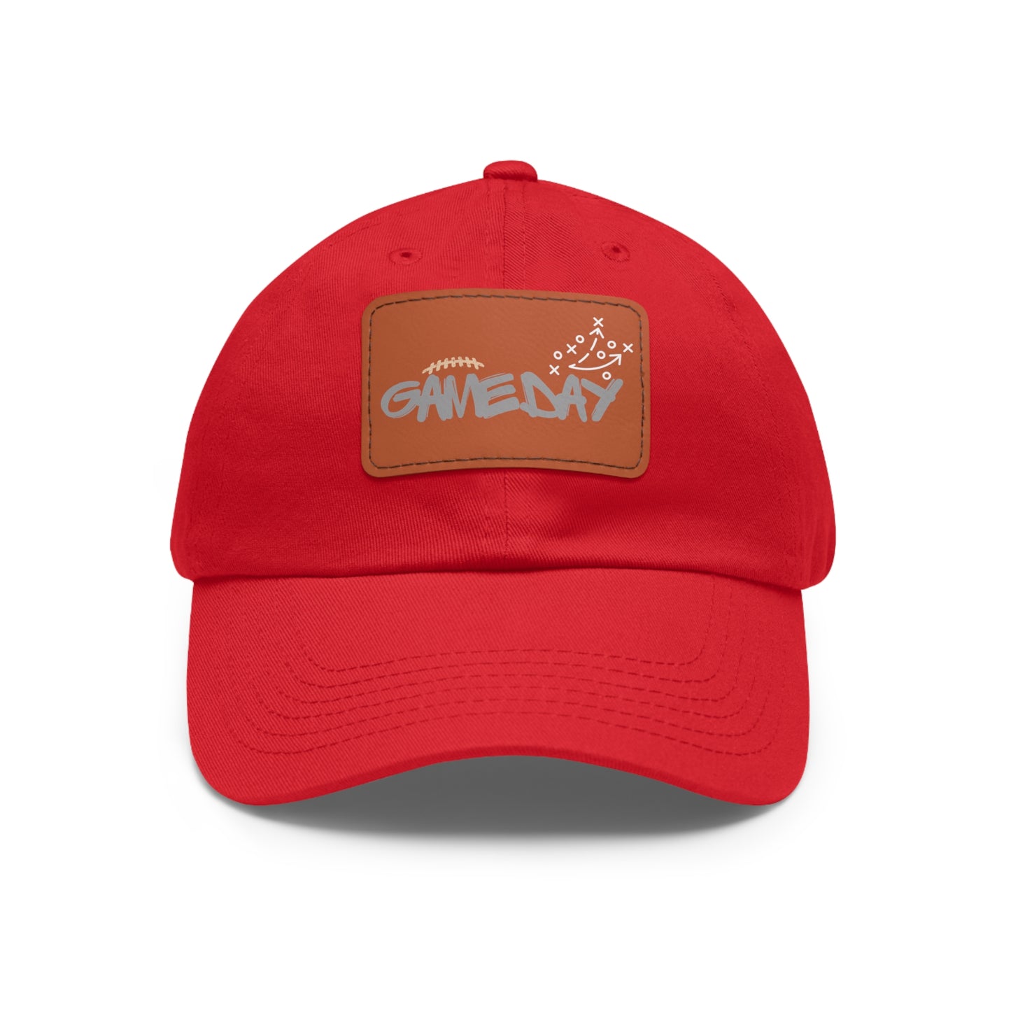 GAME DAY - Hat with Leather Patch (Rectangle)