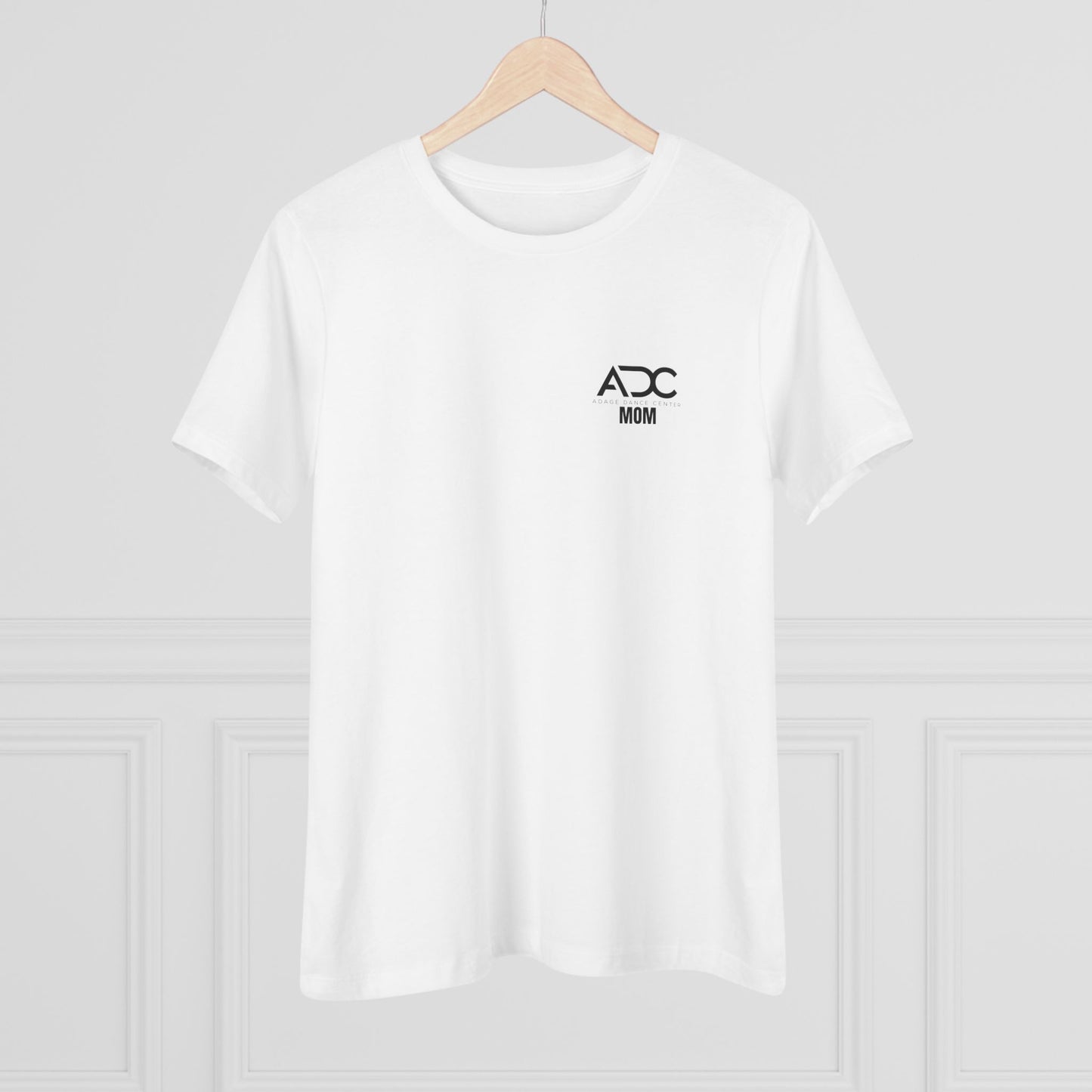 Adage Dance Center: Bella+Canvas Dance Mom Cotton Tee (Front Logo, Back Logo)