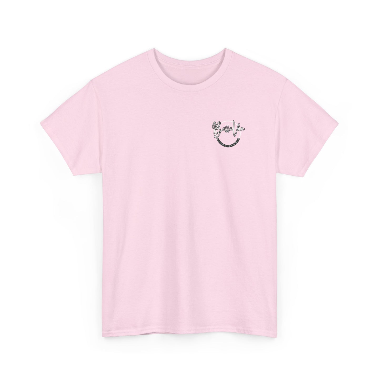 BellaVia - Unisex Cotton Tee (Front Logo, Back Design)