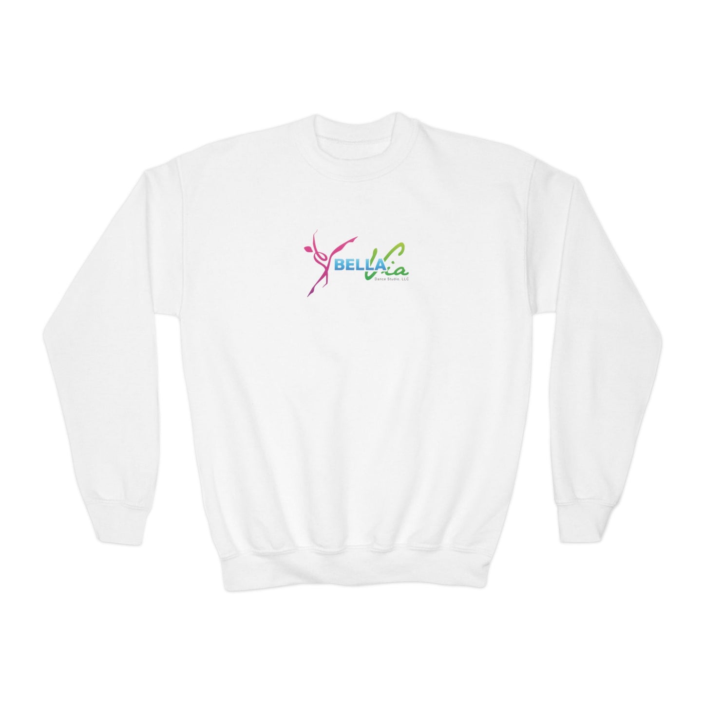 BellaVia - Youth Crewneck Sweatshirt (Front Logo)