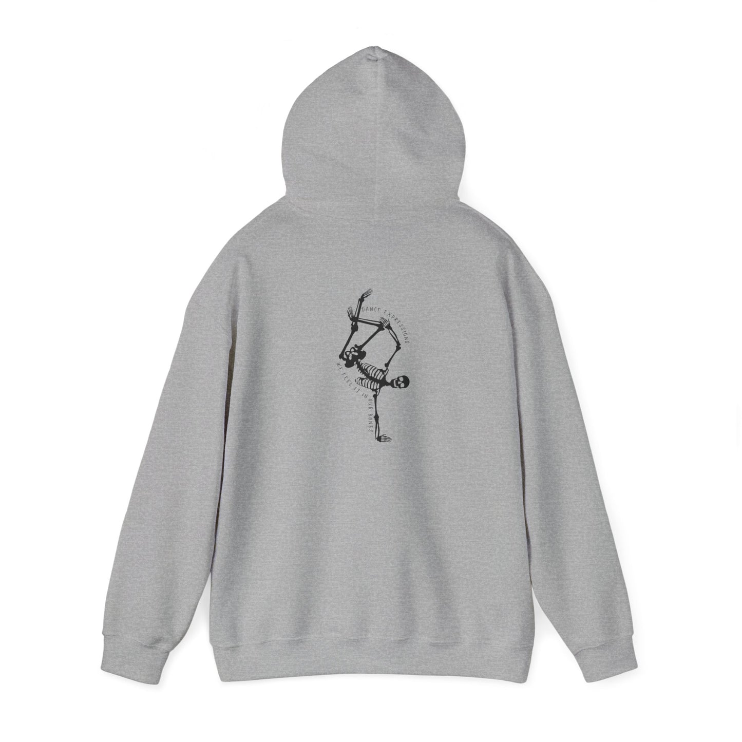 DE - Unisex Hooded Sweatshirt - Front Logo, Back Design