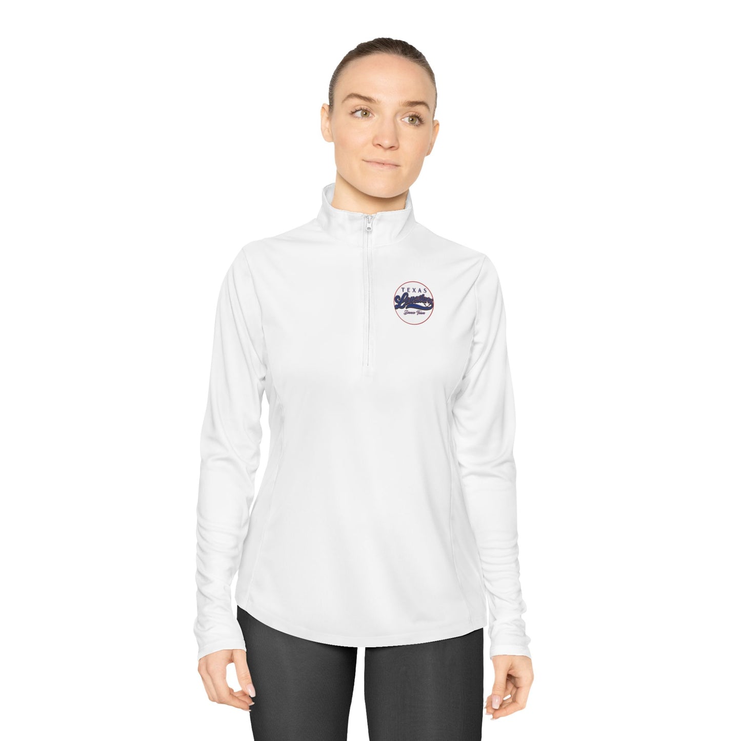 TEXAS LIVE! LONESTARS - Ladies Quarter-Zip Pullover (Front Logo, Back Logo)
