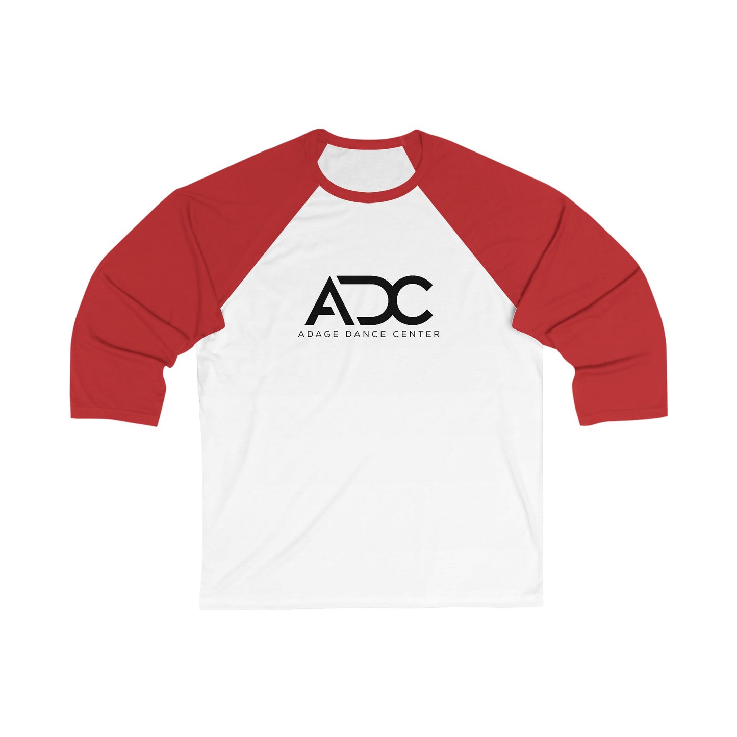 Adage Dance Center: Bella+Canvas Unisex 3/4 Sleeve Baseball Tee