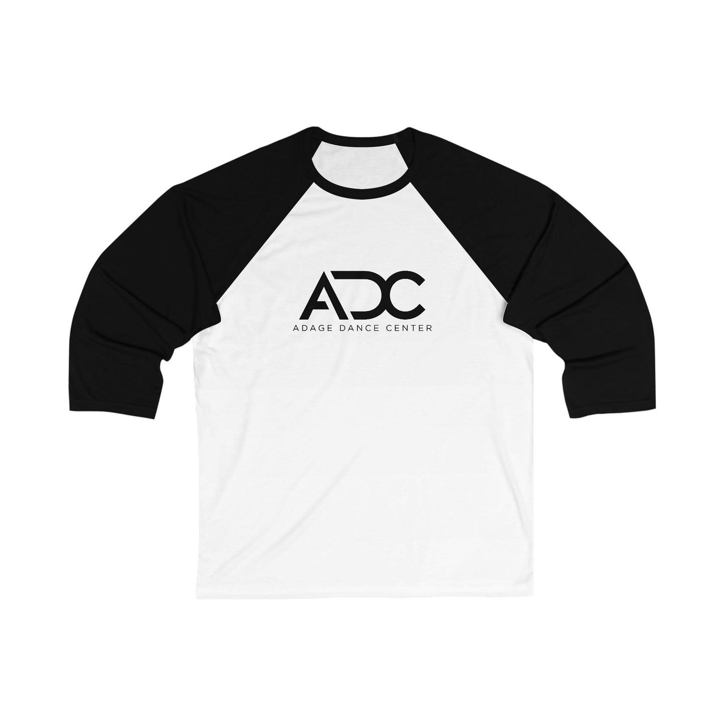 Adage Dance Center: Bella+Canvas Unisex 3/4 Sleeve Baseball Tee