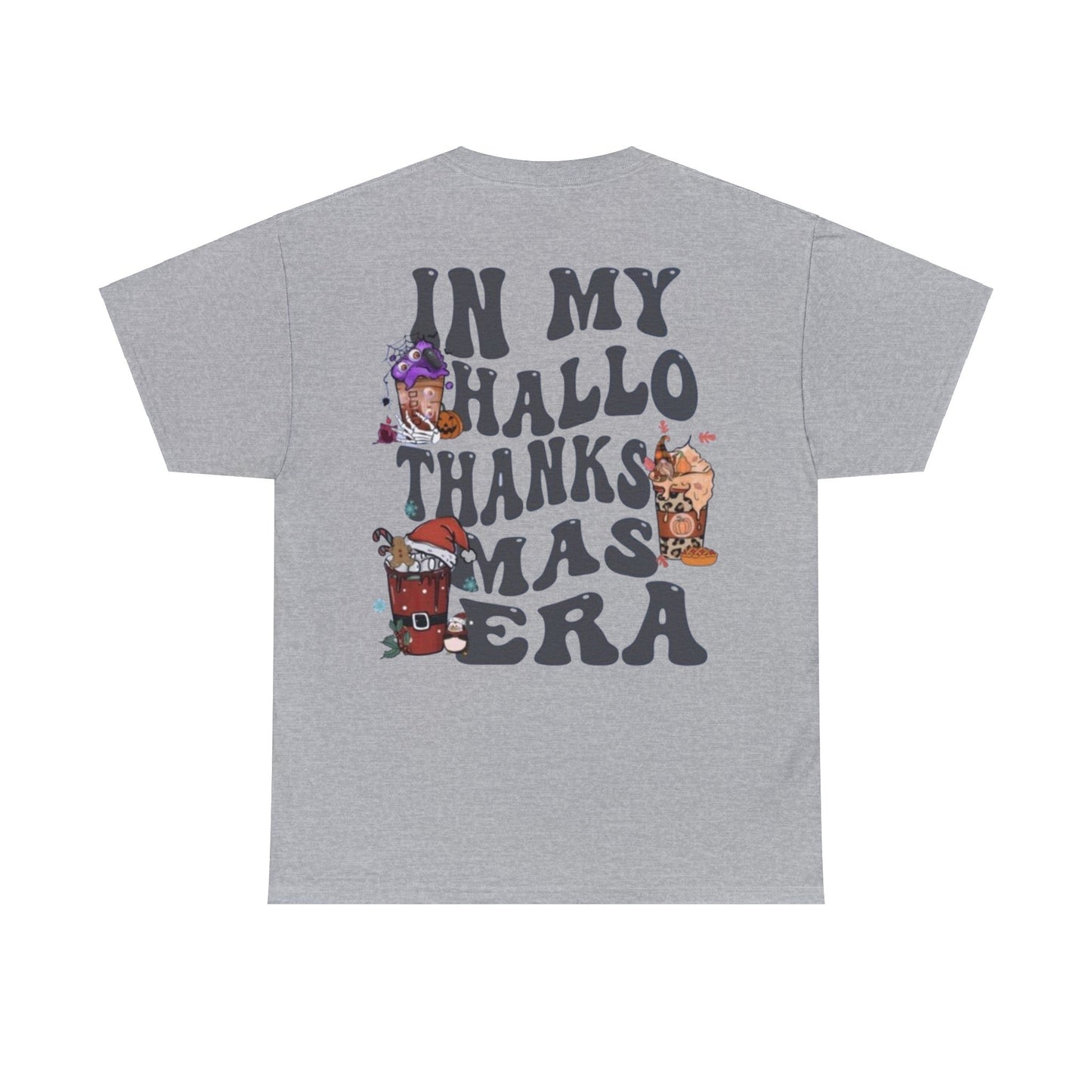 HALLOTHANKSMAS - Unisex Cotton Tee - (Back Design)