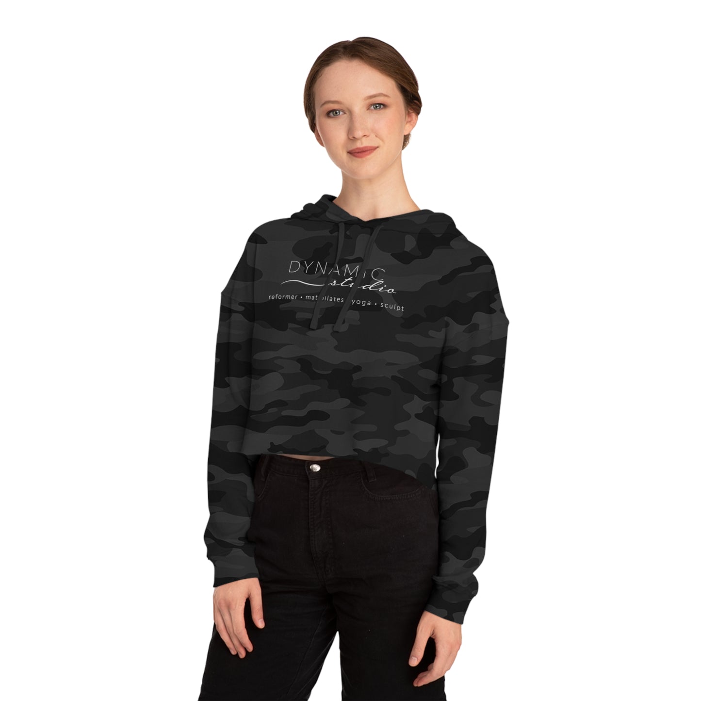 Women's Cropped Hooded Sweatshirt - Dynamic Studio