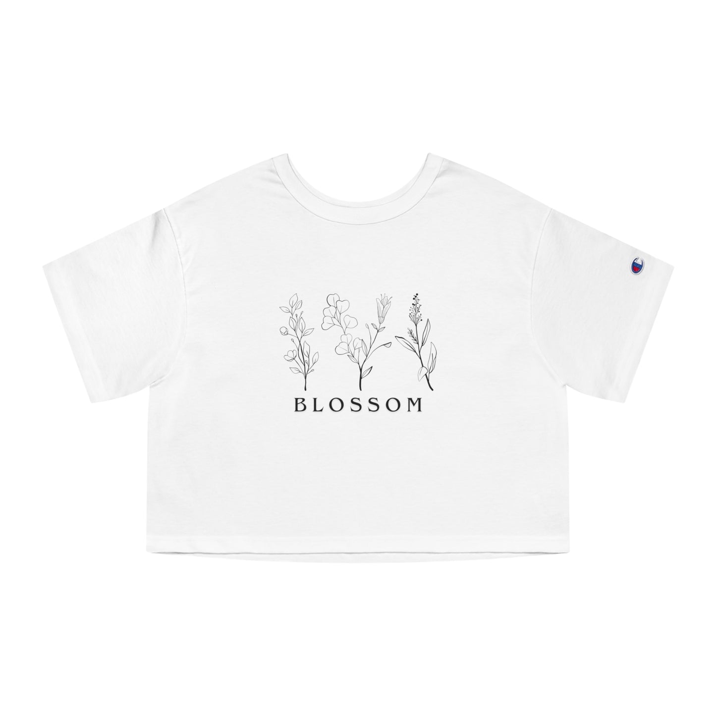 Blossom - Champion Women's Cropped T-Shirt - (Front Design)