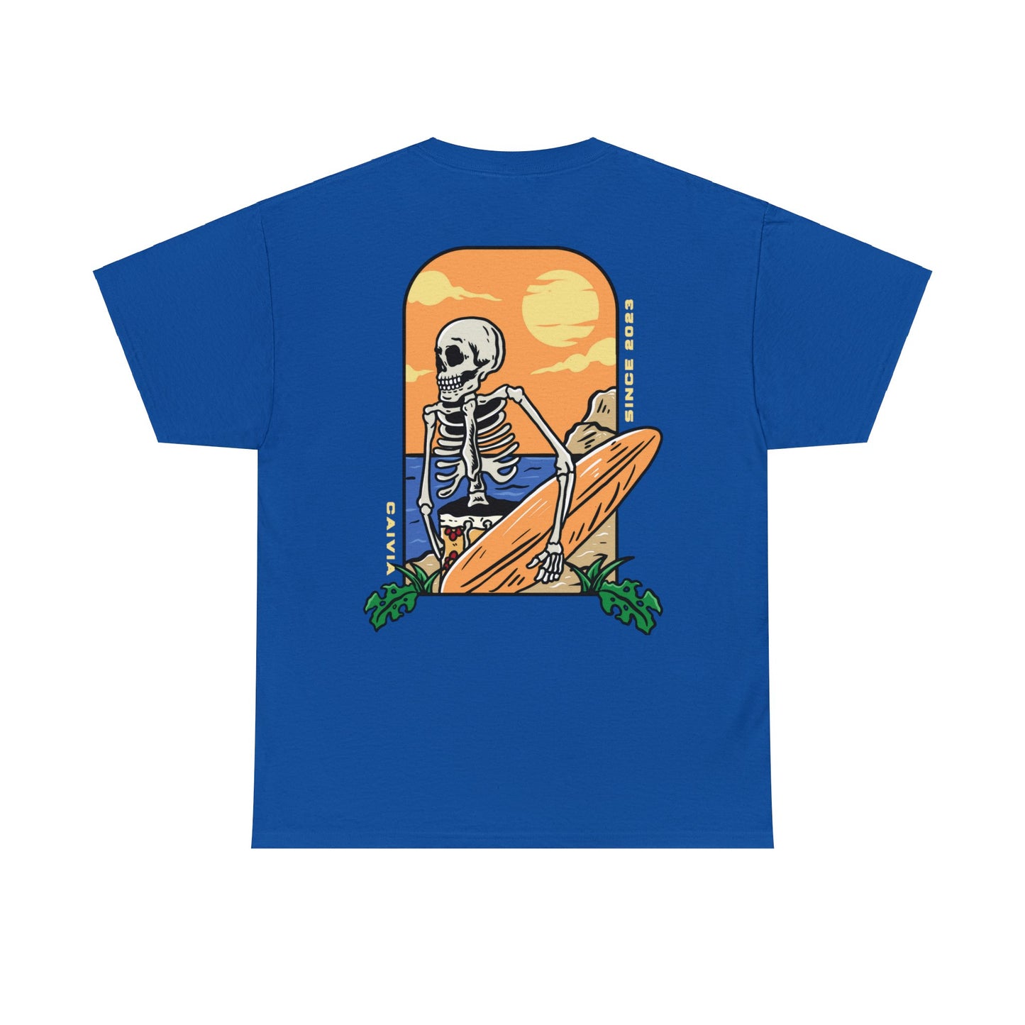 SPOOKY SUMMER - Unisex Cotton Tee - (Front Logo, Back Design)