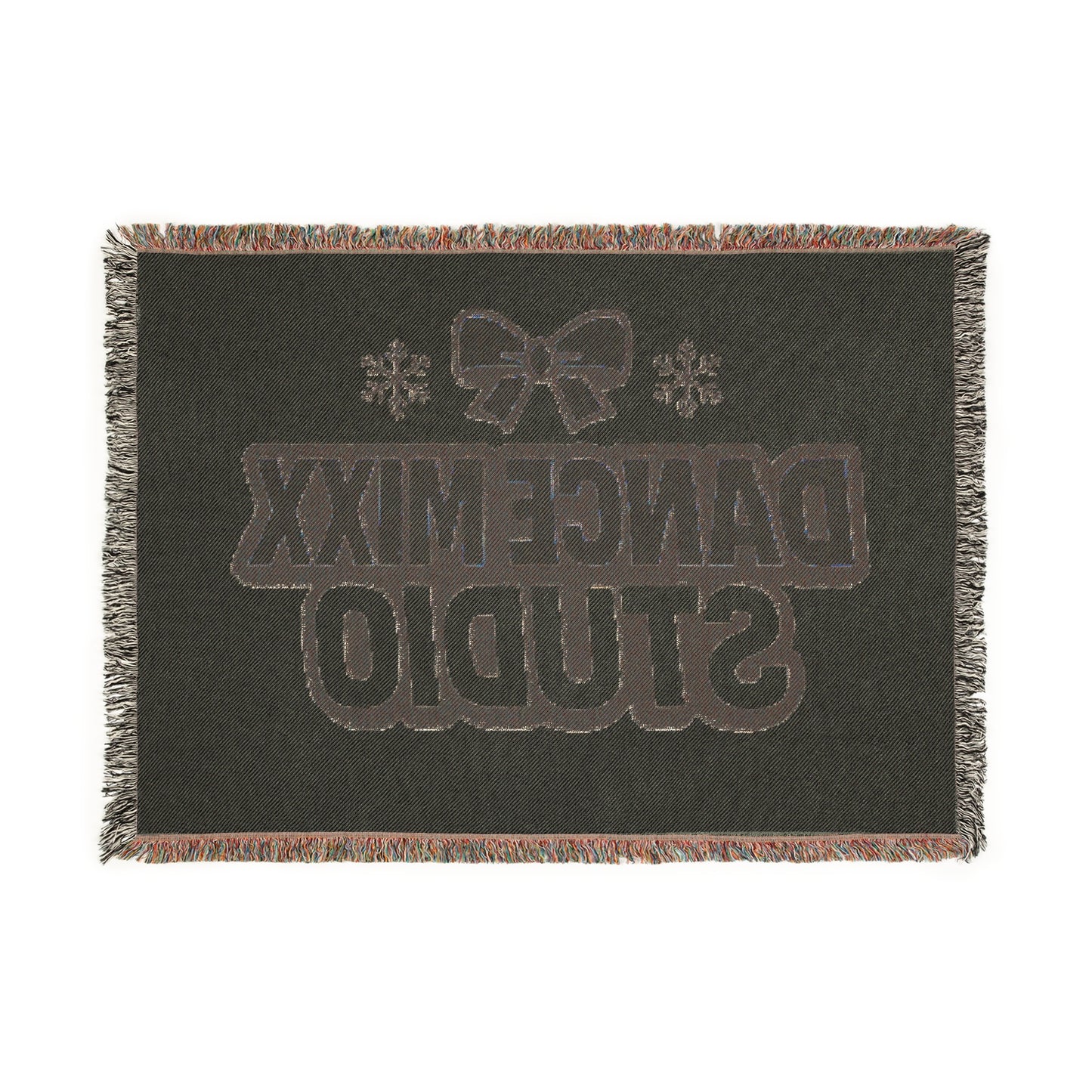 Dance Mixx Studio - Holiday Bow Woven Blanket