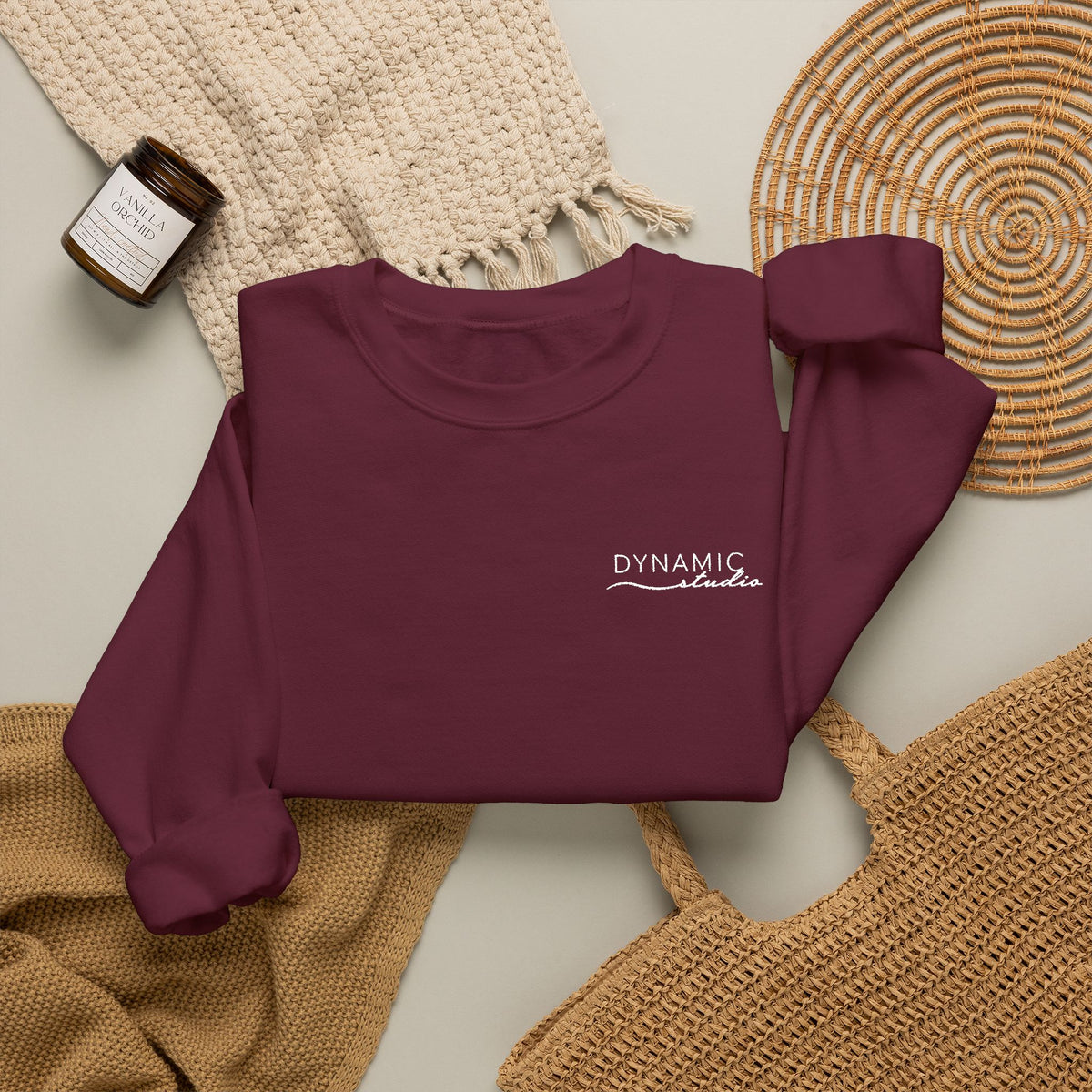 DF Fall 2026 - Unisex Crewneck Sweatshirt (Embroidered) - MAROON