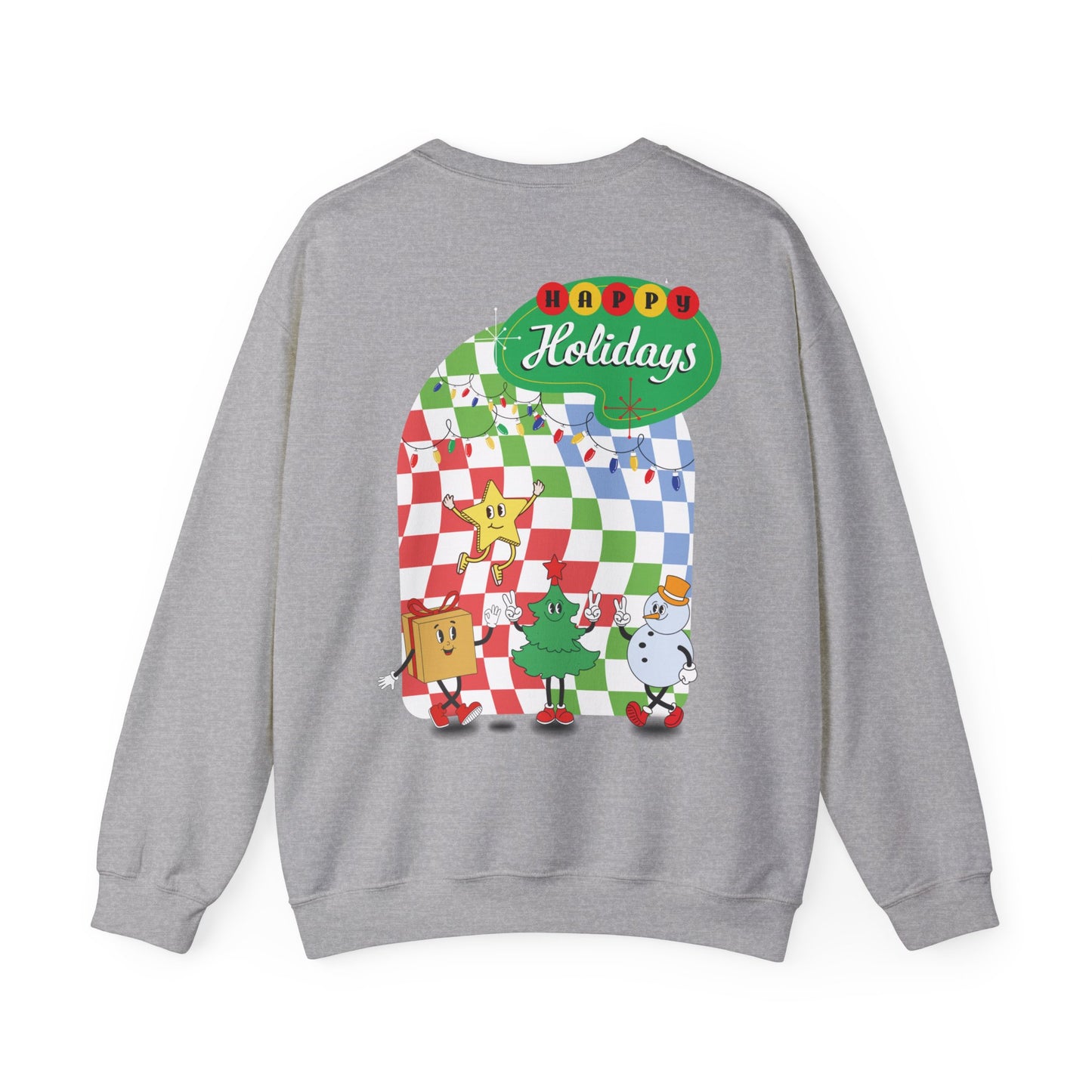 HAPPY HOLIDAYS - LIMITED EDITION - Unisex Crewneck Sweatshirt - (Front Logo, Back Design)