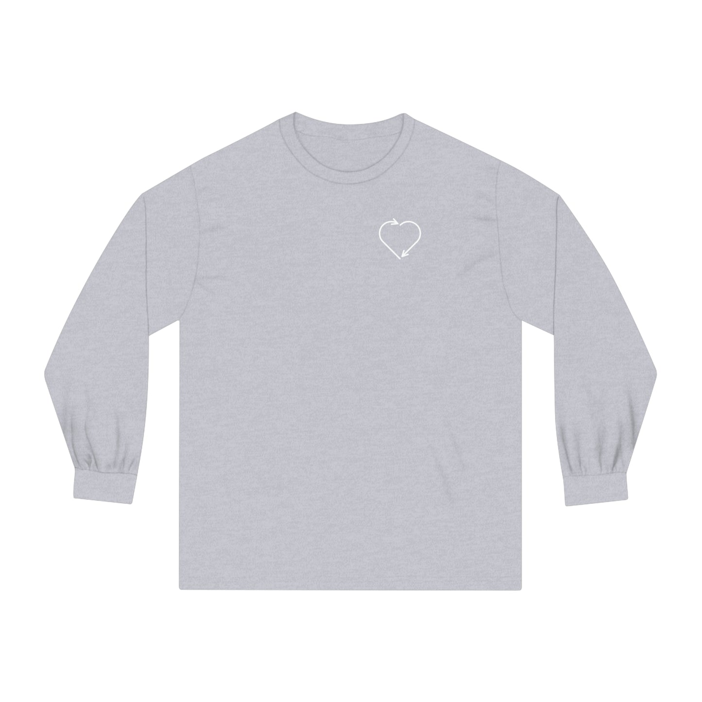 HUMAN BEING - Unisex Classic Long Sleeve T-Shirt - (Front Logo, Back Design)