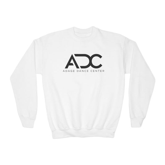 Adage Dance Center: Gildan Youth Crewneck Sweatshirt (Front Logo, Back Name)