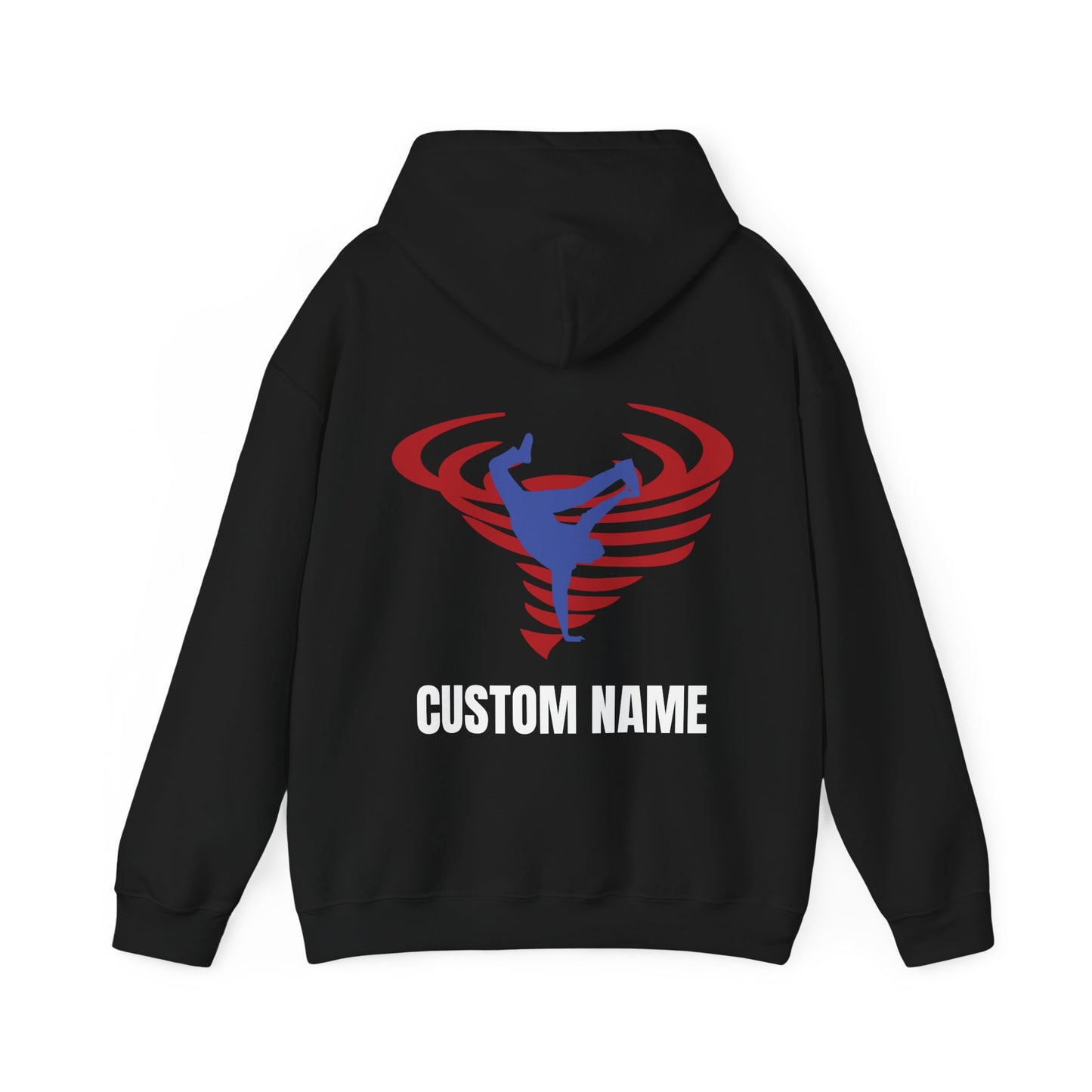 CUSTOM SSD - (RUNS SMALL) Unisex Hooded Sweatshirt - Front Logo, Back Design Male