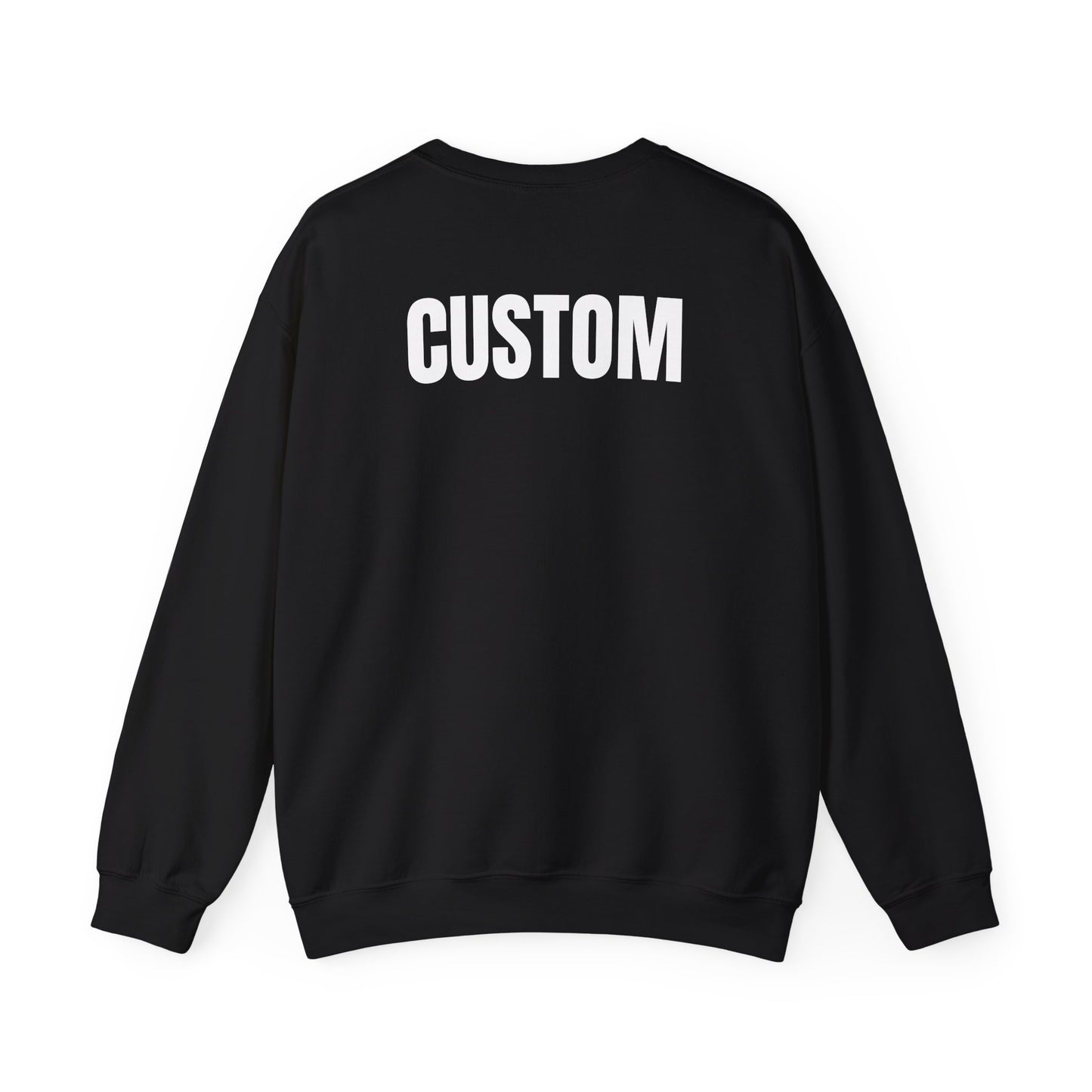 TODT - CUSTOM Unisex Crewneck Sweatshirt (Front Design, Back Name) - (Multiple Colors)
