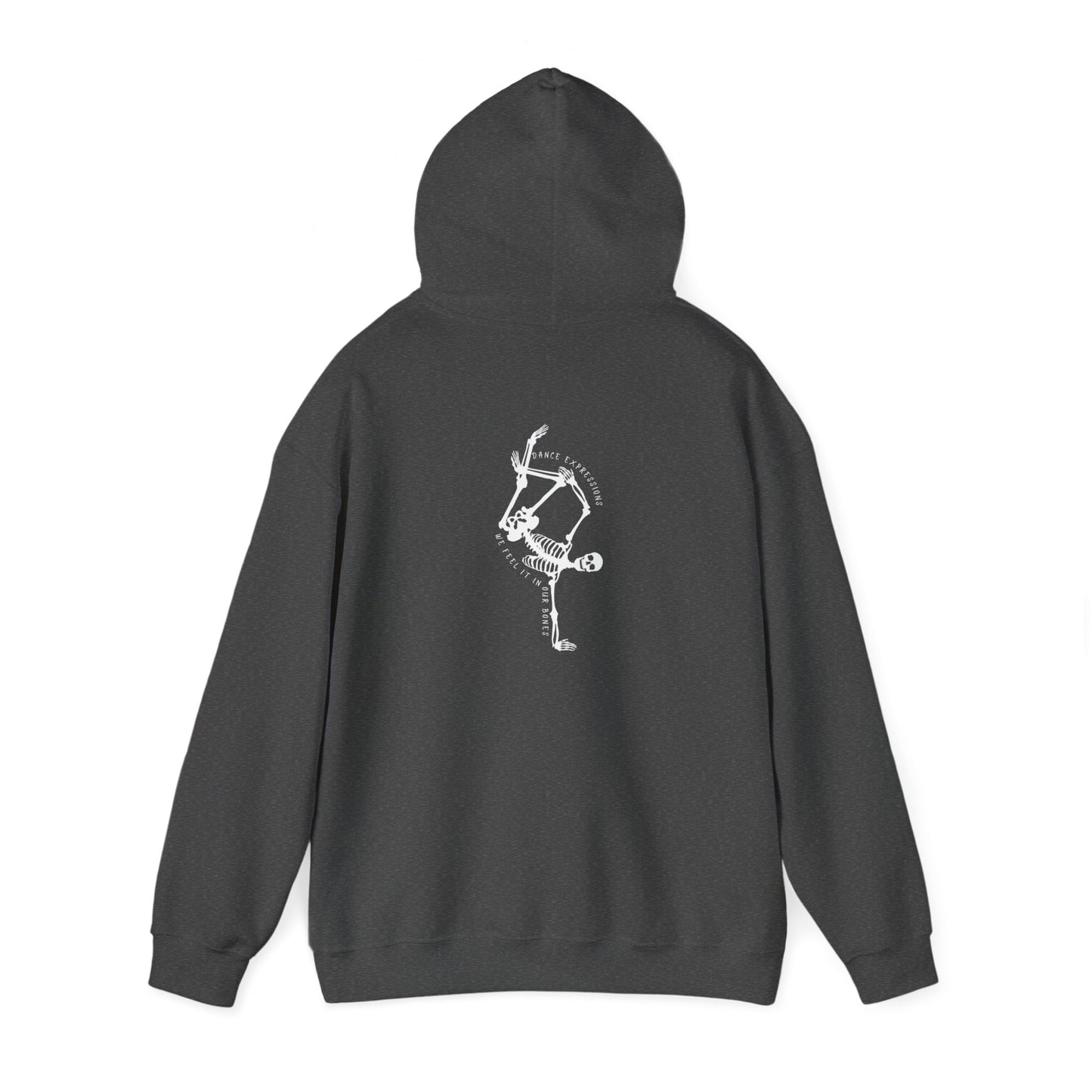 DE - Unisex Hooded Sweatshirt - Front Logo, Back Design