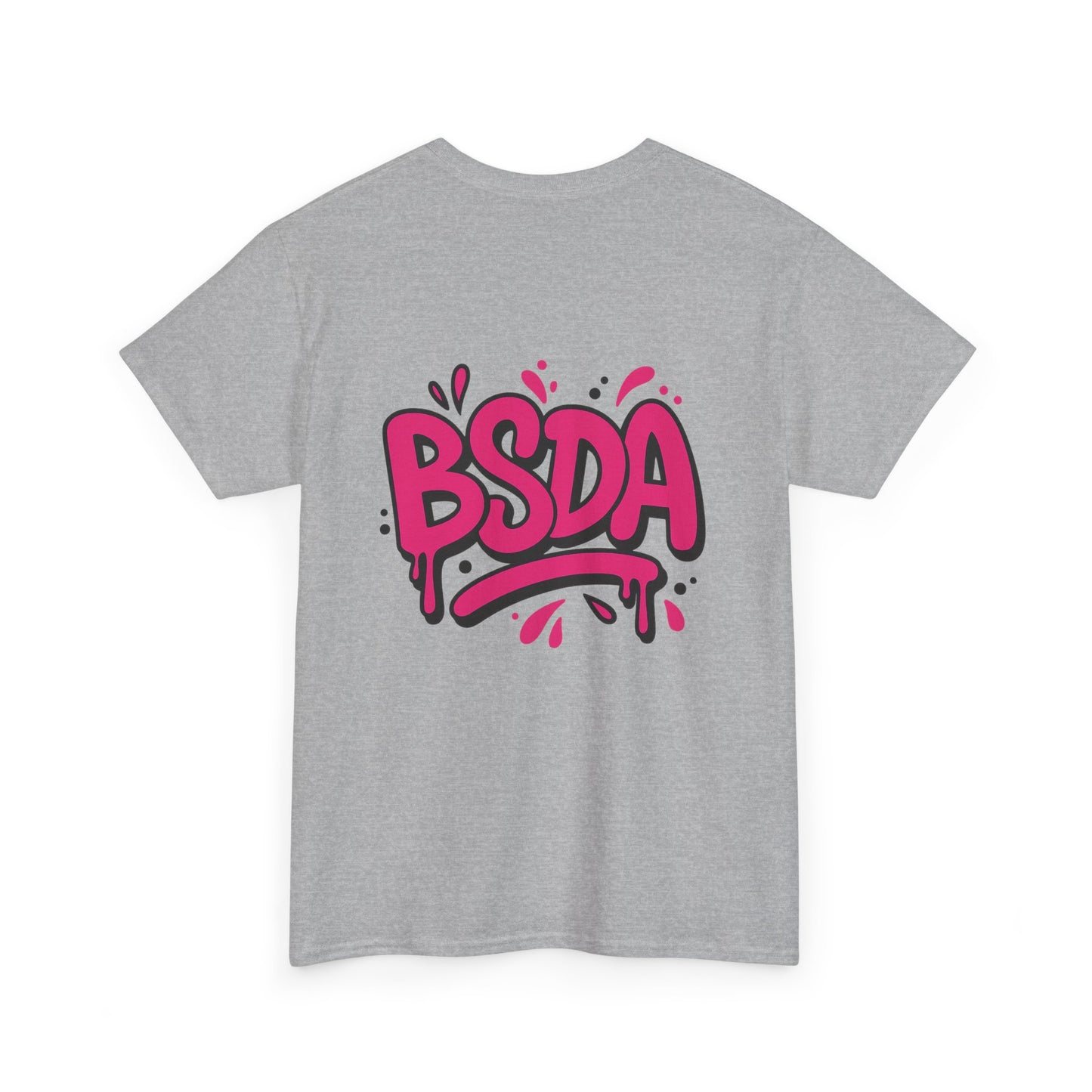 BSDA - Unisex Heavy Cotton Tee (Front Logo, Back Logo)