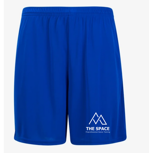 The Space - Youth Polyester Gym Short (Left Leg Logo)