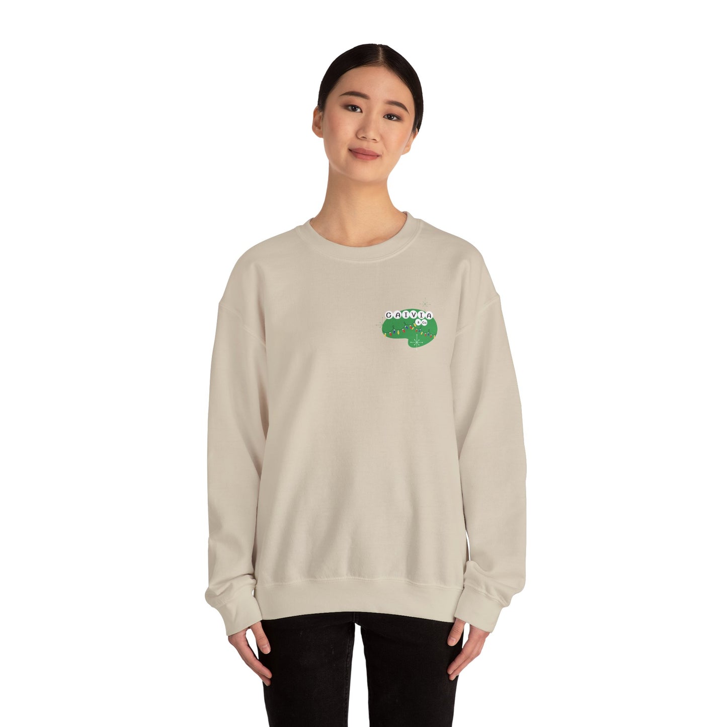 HAPPY HOLIDAYS - LIMITED EDITION - Unisex Crewneck Sweatshirt - (Front Logo, Back Design)