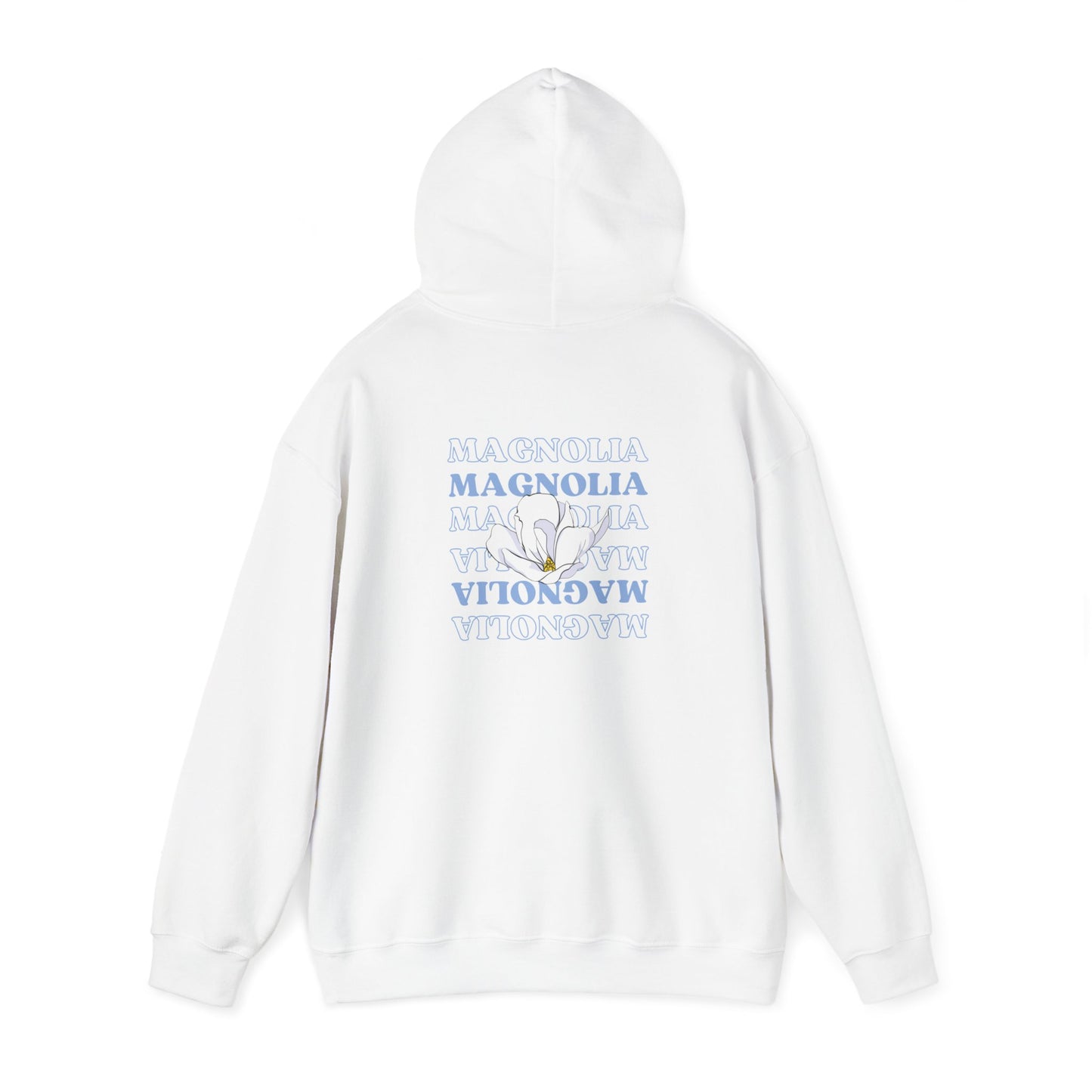 MDA - Unisex Hooded Sweatshirt (Front flower, Back Magnolia)