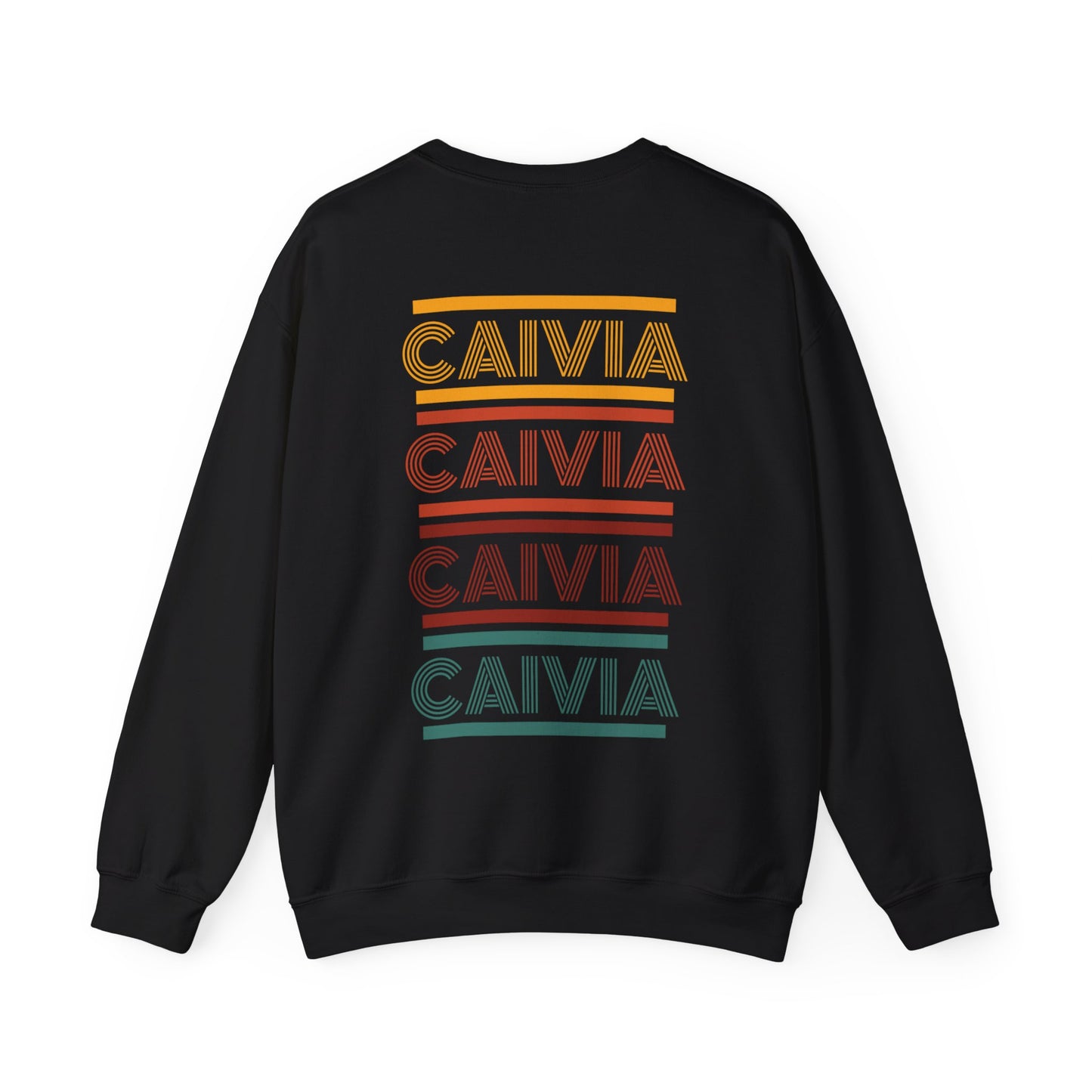 CAIVIA & Co. - Unisex Crewneck Sweatshirt (Front White C+C,  Back Color C+C)