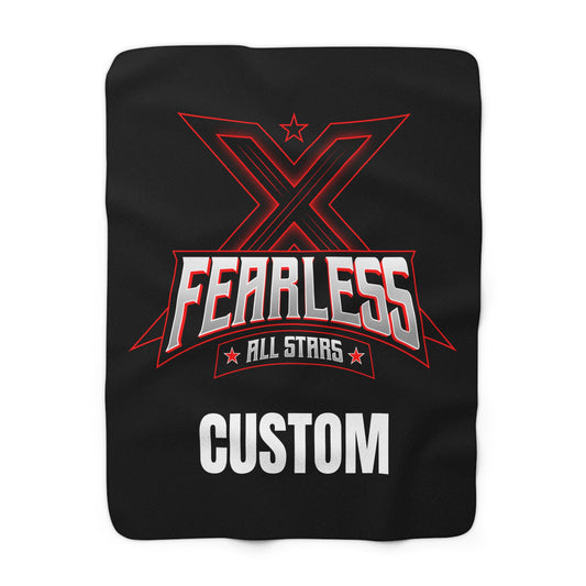 Fearless - Sherpa Fleece Blanket - CUSTOM (Read Description)