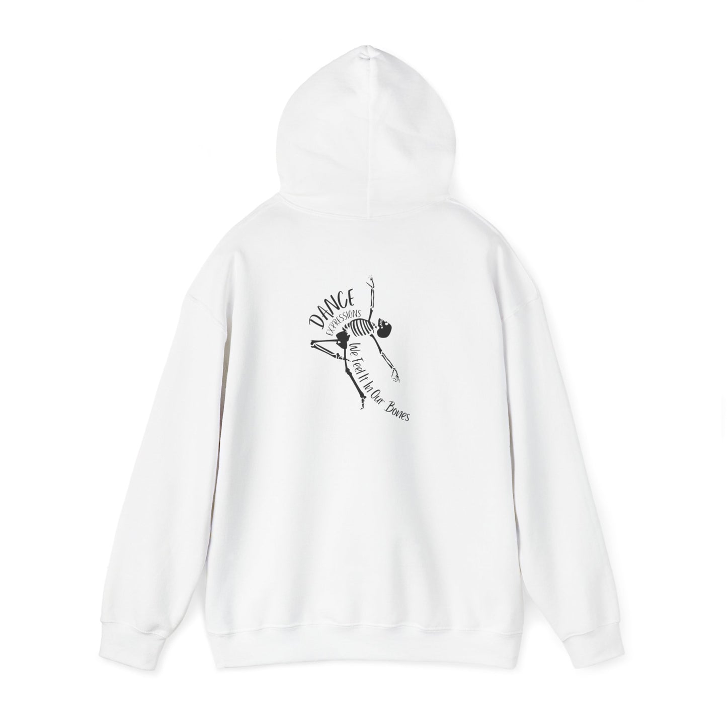 DE - Unisex Hooded Sweatshirt - Front Logo, Back Design