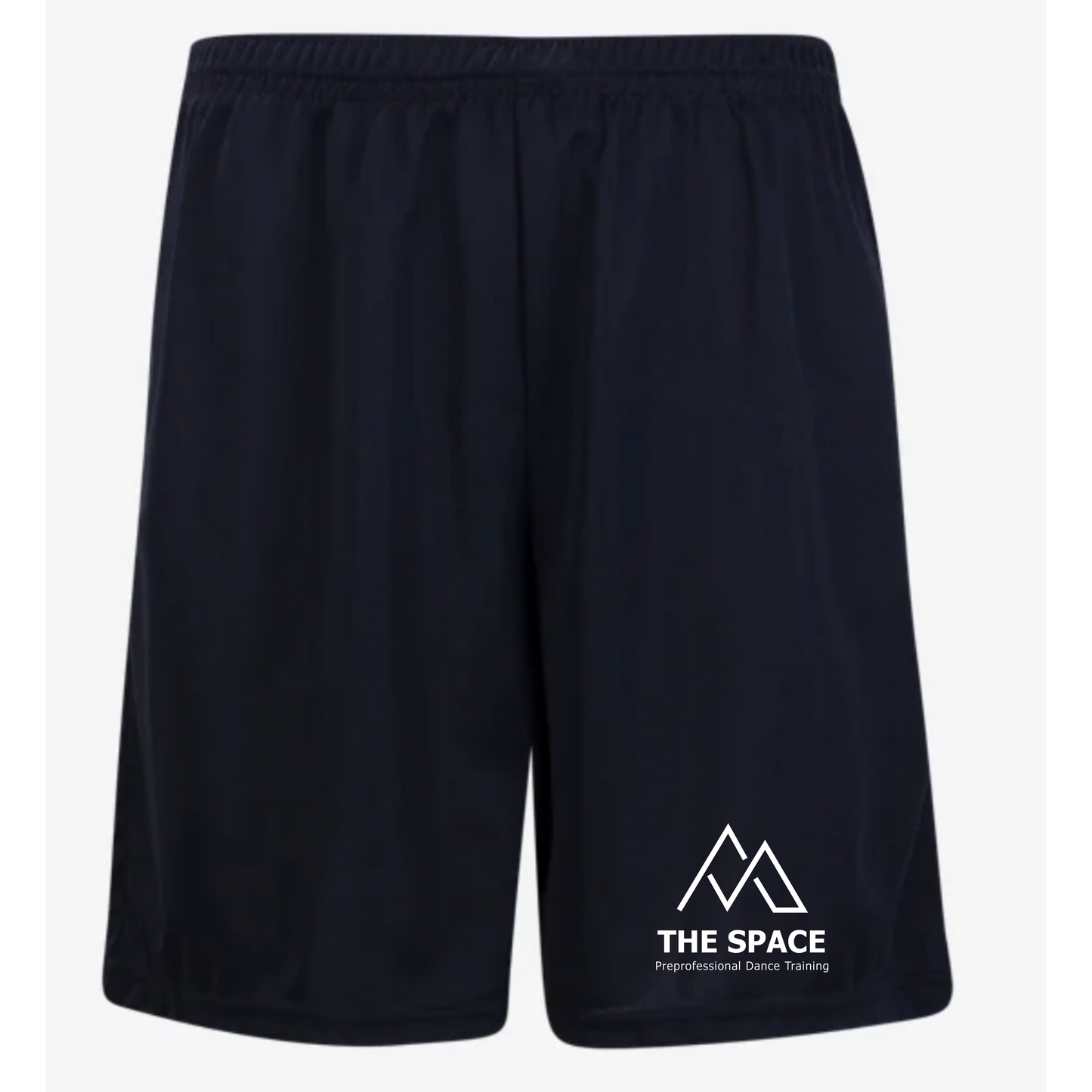 The Space - Youth Polyester Gym Short (Left Leg Logo)