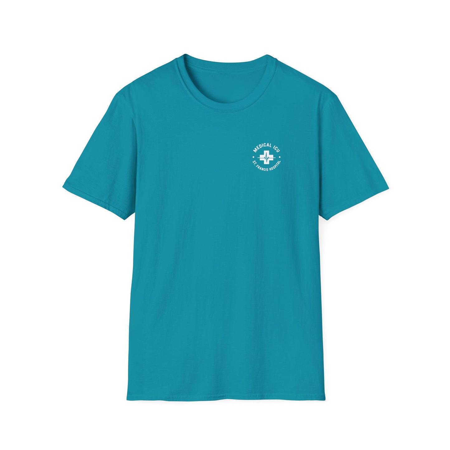 MICU - Unisex Teal T-Shirt (Front Logo, Back Design)